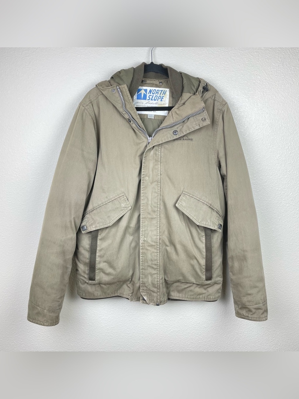 Eddie Bauer Men's Medium WeatherEdge North Slope Goose Down Puffer Jacket Coat